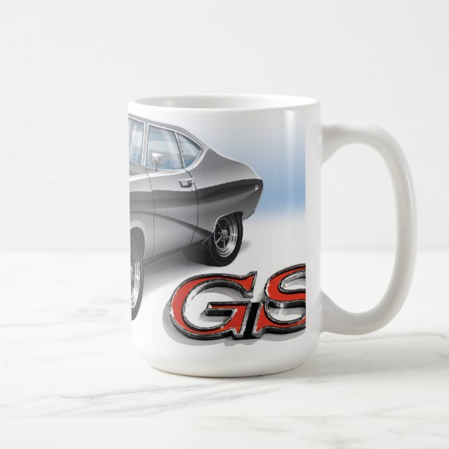 69 Buick GS in Silver Coffee Mug (Right)