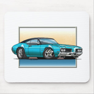 69 Cutlass Teal Blue Mouse Mat