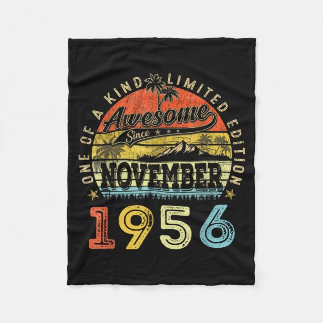 69 Limited Edition 1956 One Of A Kind November 69t Fleece Blanket (Front)