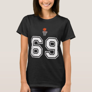 69 Number Basketball Style Vintage White Tank Top