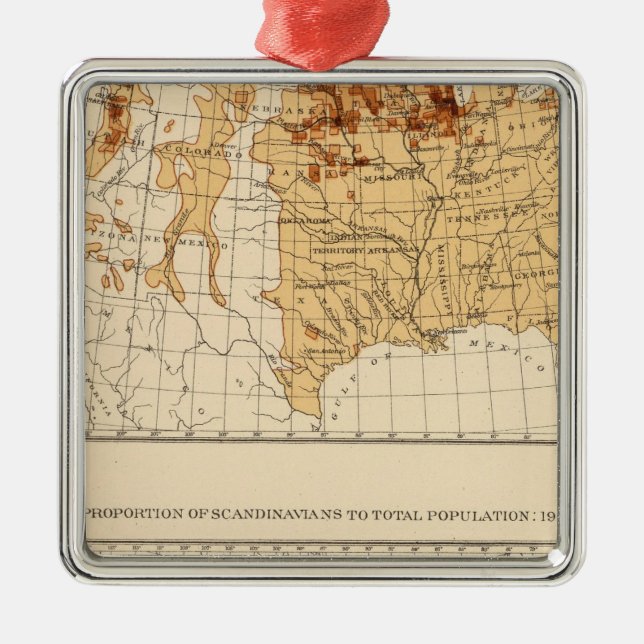 69 Scandinavians 1900 Metal Tree Decoration (Front)
