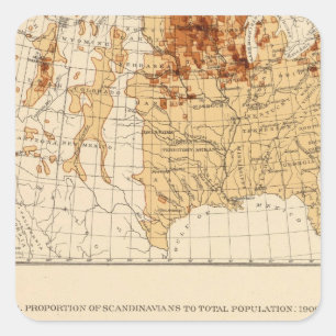 69 Scandinavians 1900 Square Sticker