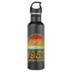 69 Year Old Bday 1952 Awesome Since 69th Birthday 710 Ml Water Bottle
