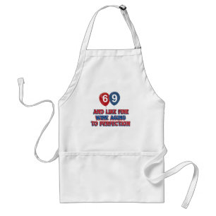69 year old birthday gifts standard apron