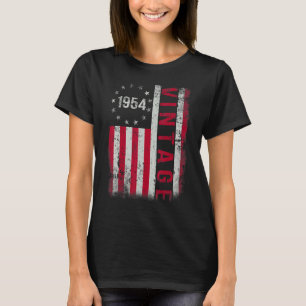 69 Year Old Gifts Vintage 1954 American Flag 69th T-Shirt