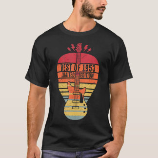 69 Years Old Birthday Best Of 1953 Guitar T-Shirt