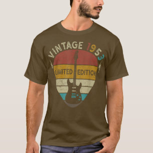 69 Years Old Gift Vintage 1953 Guitar Lover 69th B T-Shirt