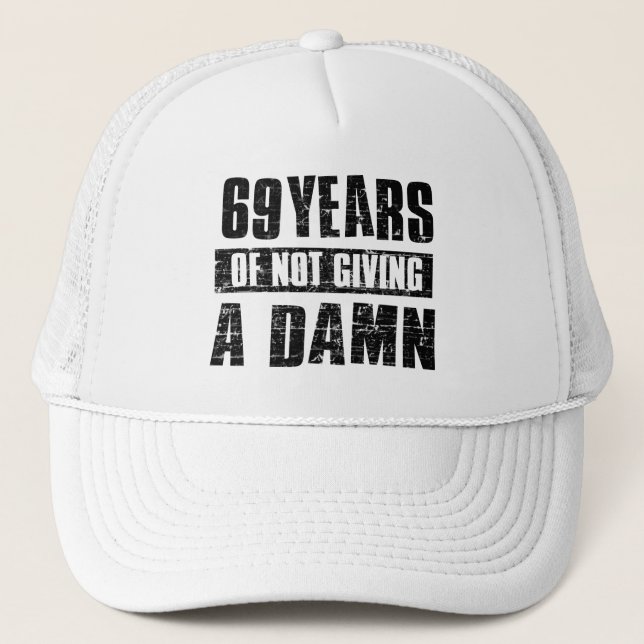 69 years trucker hat (Front)