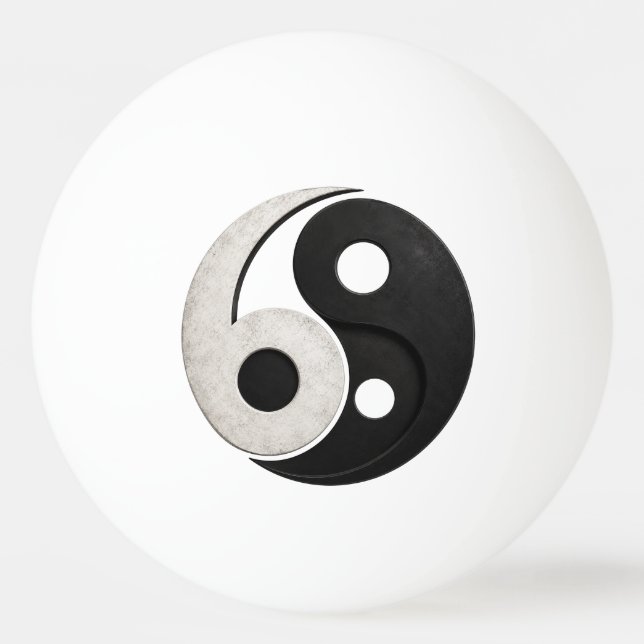 69 Yin Yang Symbol Design Ping Pong Ball (Front)