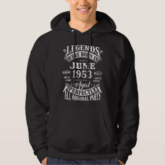69th Birthday Decoration Legends Were Born In June Hoodie