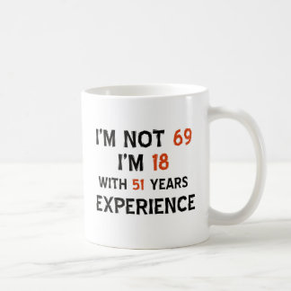 69th birthday designs coffee mug