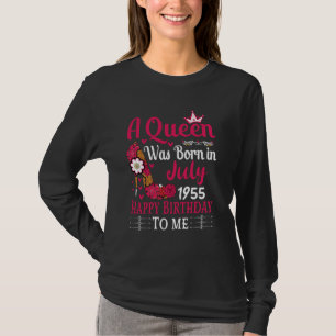 69th Birthday High Heel A Queen Was Born In July 1 T-Shirt