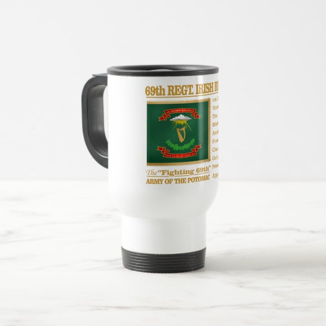 69th Regiment, Irish Brigade (BH) Travel Mug (Front Left)