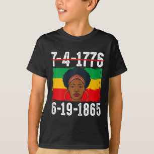 6-19-1865 African American Black History Month  T-Shirt