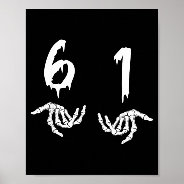 6 1 Six Swan Funny New Slang Six One 61  Poster (Front)