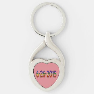 6-26-2015 Gay Pride Marriage Rainbow Flag Key Ring