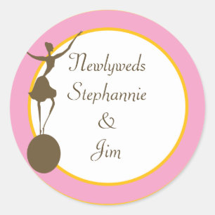 6 - 3" Favour Stickers Carnival