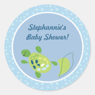 6 - 3" Favour Stickers Turtle Reef Ocean Sea Turtl