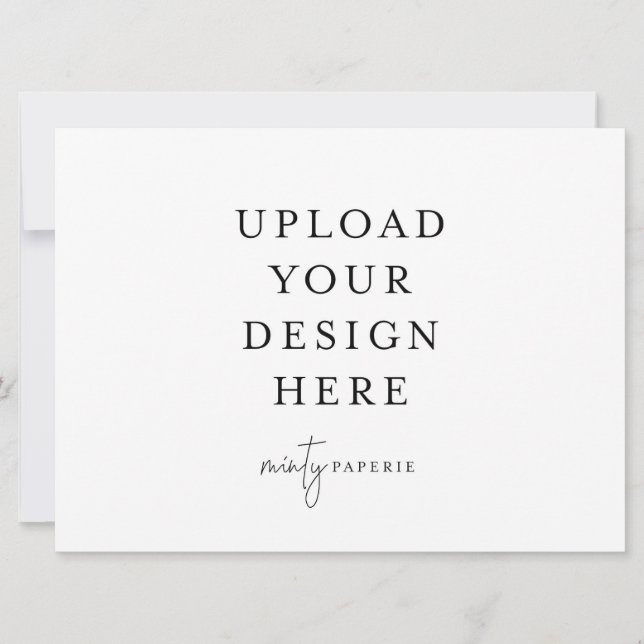 6.5" x 8.75" Invitation - Landscape (Front)