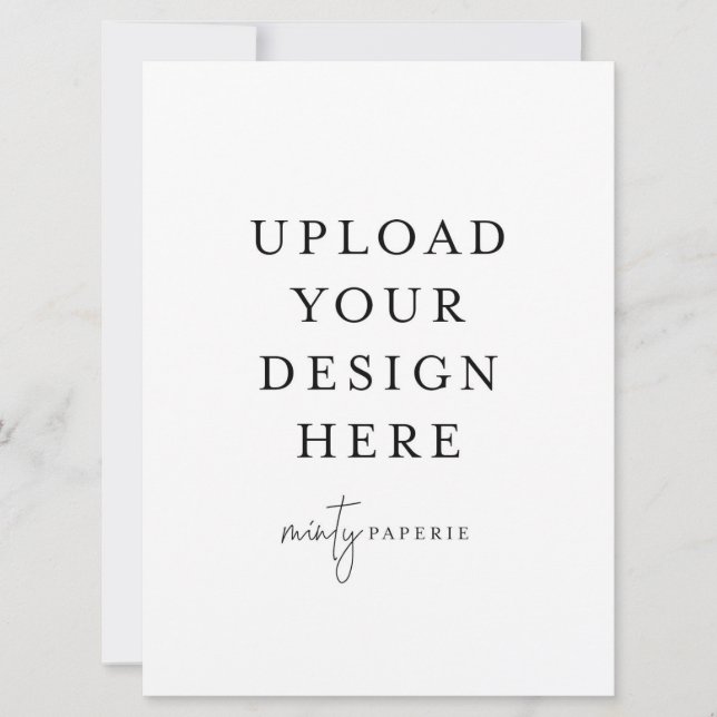 6.5" x 8.75" Invitation - Portrait (Front)