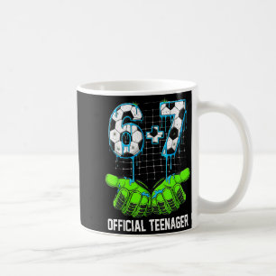 6+7 = 13 Year Old Boys Girls Teenager 13th Birthda Coffee Mug