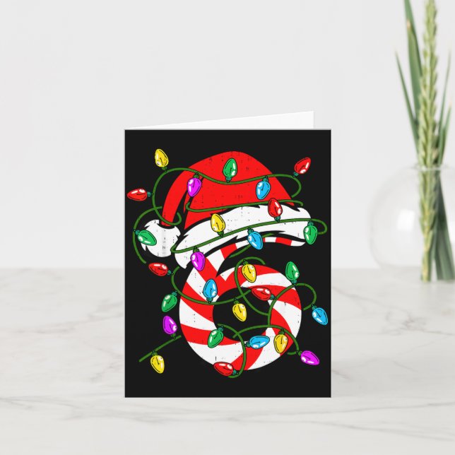 6 7 67 Meme Six Seven Candy Funny Christmas Couple Card (Front)