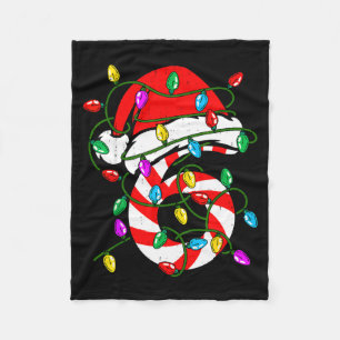 6 7 67 Meme Six Seven Candy Funny Christmas Couple Fleece Blanket
