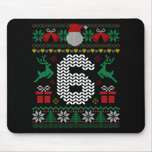 6 7 67 Meme Six Seven Funny Christmas Ugly Couple Mouse Mat