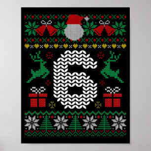 6 7 67 Meme Six Seven Funny Christmas Ugly Couple  Poster
