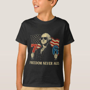 6-7 7-6 George Washington Freedom Design For Teach T-Shirt