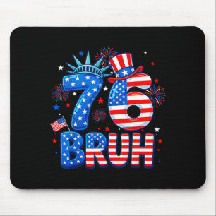 6-7 7-6 george washington seven six funny 4th of mouse mat
