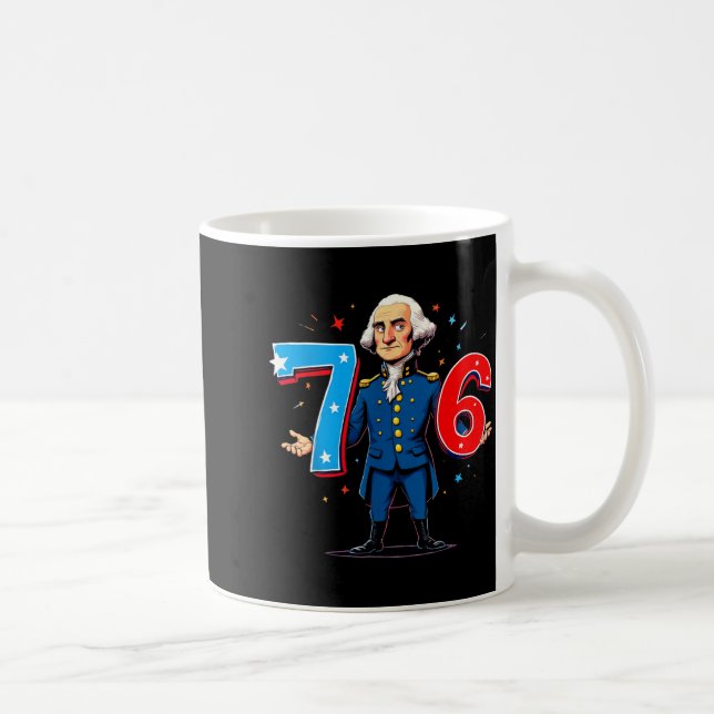 6-7 7-6 George Washington Seven Six Teacher Americ Coffee Mug (Right)