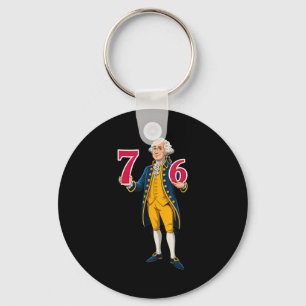 6 7 7 6 George Washington Six Seven Key Ring