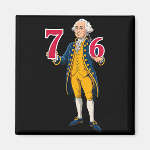 6 7 7 6 George Washington Six Seven Magnet