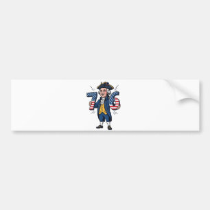 6-7 7-6 George Washington Six Seven Meme 67 Trend Bumper Sticker