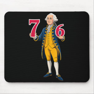 6 7 7 6 George Washington Six Seven Mouse Mat