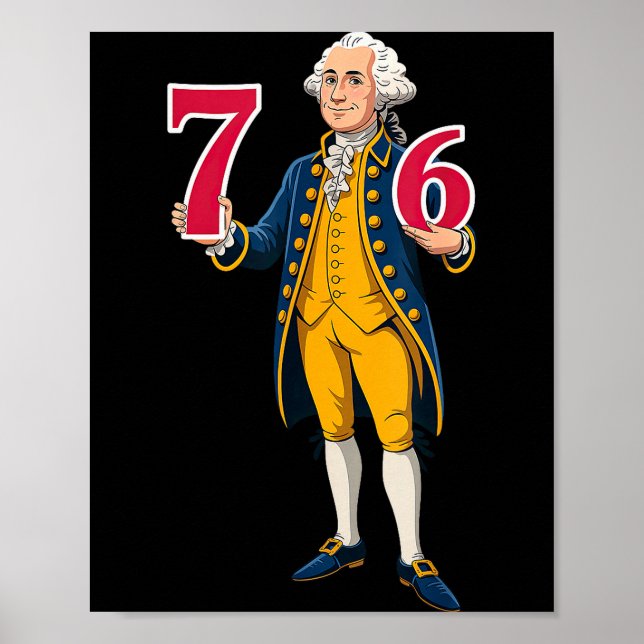 6 7 7 6 George Washington Six Seven  Poster (Front)