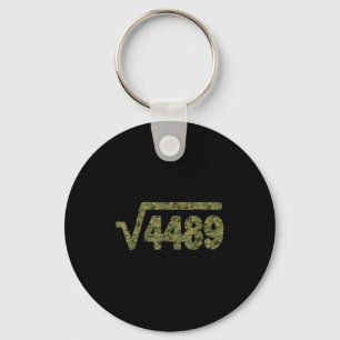 6 7 Army Pattern Meme Square Root 4489 Slang Math  Key Ring