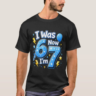 6 7 Birthday Boy 7 Years Old was 6 7 67 Meme Kids T-Shirt