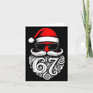 6 7 Christmas 67 Santa Six Seven Christmas Boys Te Card