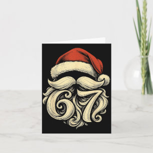 6 7 Christmas 67 Santa Six Seven Christmas Boys Te Card
