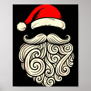 6 7 Christmas 67 Santa Six Seven Christmas Boys Te Poster