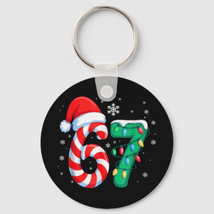 6 7 Christmas Funny Six Seven 67 Meme Men Women Ki Key Ring