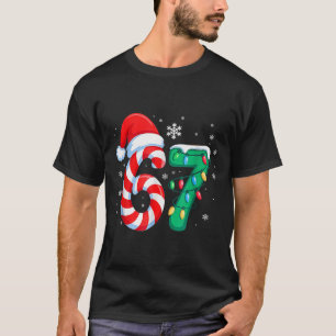 6 7 Christmas Funny Six Seven 67 Meme Men Women Ki T-Shirt