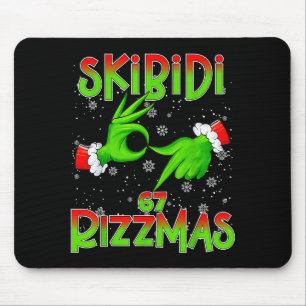 6 7 Christmas Skibidi Rizzmas 67 Meme Gen Alpha Sl Mouse Mat