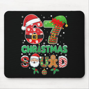 6-7 Christmas Squad Funny 67 Six Seven Meme Xmas 6 Mouse Mat