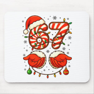6-7 Christmas Squad Funny 67 Six Seven Meme Xmas 6 Mouse Mat