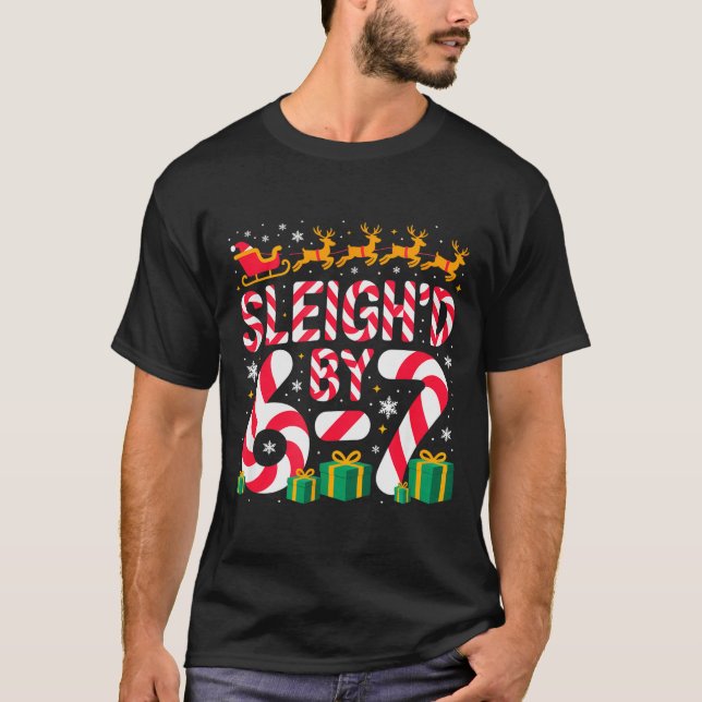6-7 Christmas Ugly Sweater Six Seven Xmas 67 Meme  (Front)