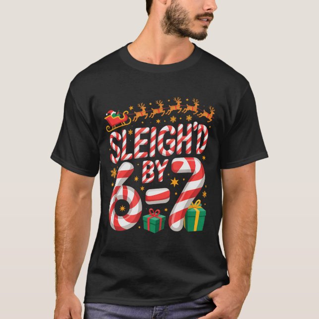 6-7 Christmas Ugly Sweater Six Seven Xmas 67 Meme  (Front)