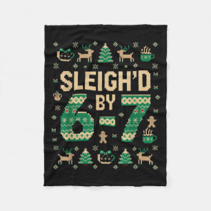 6-7 Christmas Ugly Sweater Six Seven Xmas 67 Meme  Fleece Blanket
